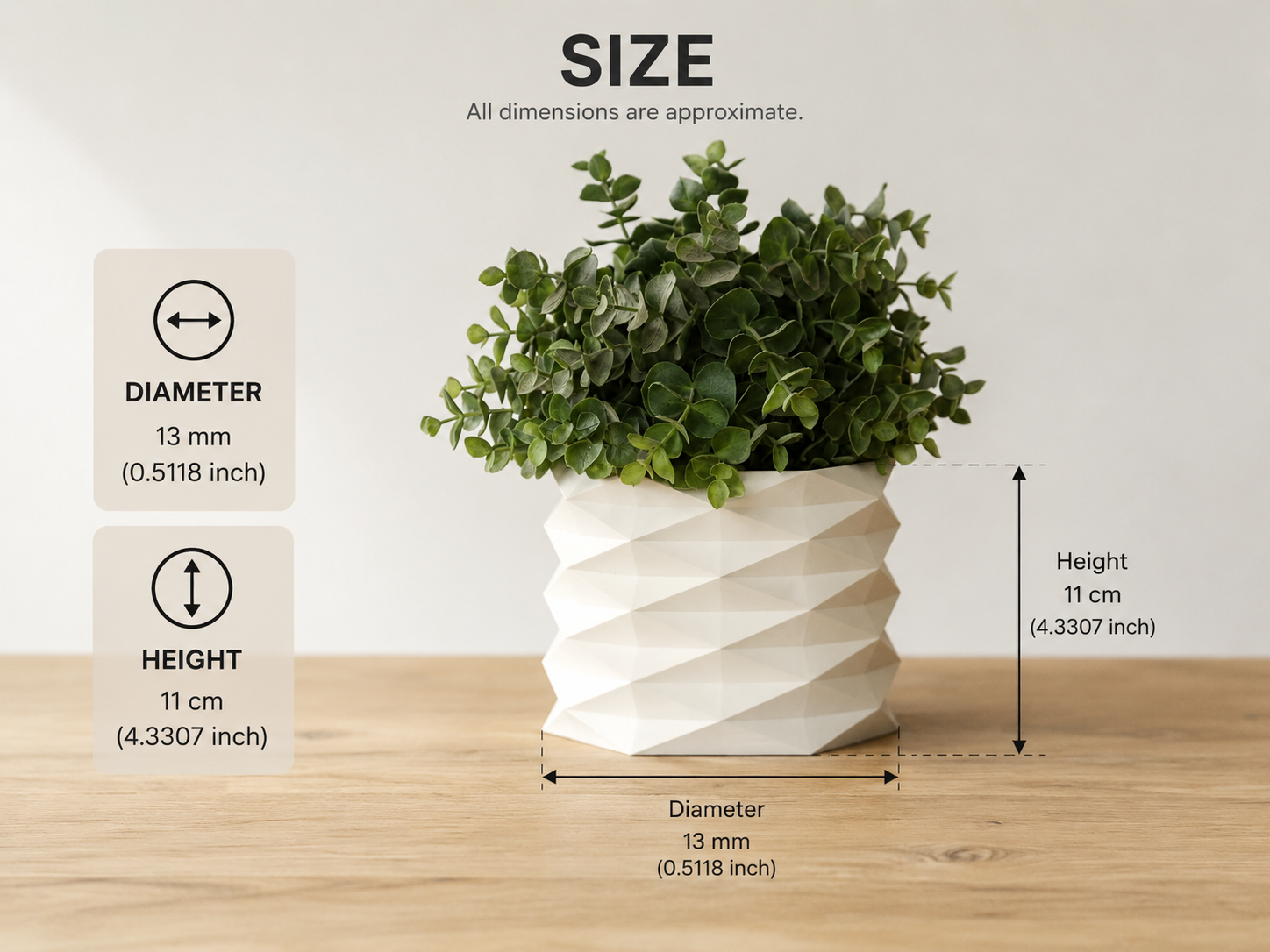 Diamond Inverse Planter