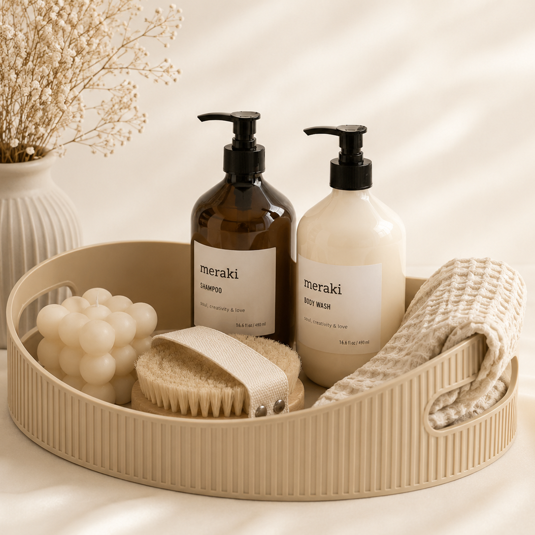 Oval Bathroom Vanity Tray